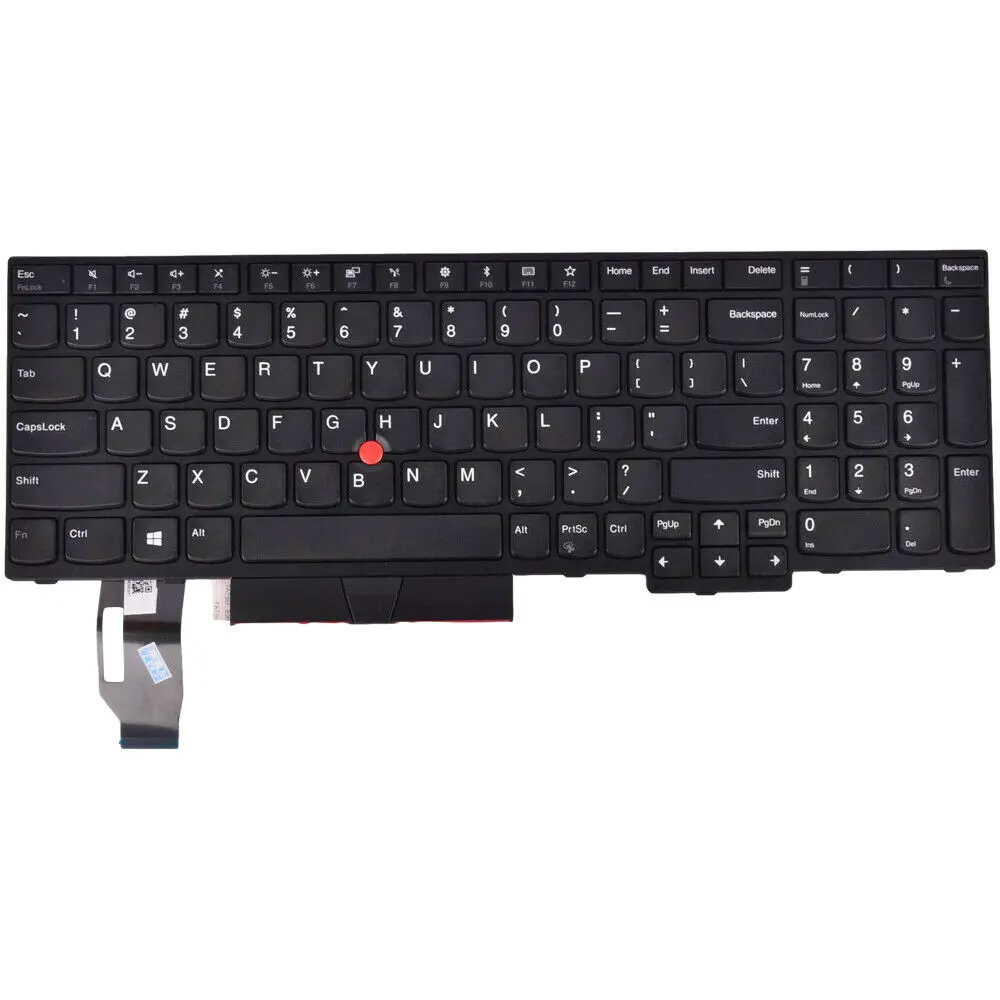 New US Keyboard For Lenovo ThinkPad E580 E590 L580 L590 P52 P53 P53s P72 T590 Black Silver framekeyboard | Компьютеры и офис