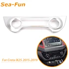 Панель центральной консоли для Hyundai Creta Ix25 2015 2016 2017 2018 2019 декоративная крышка отделочная рамка ABS хром внешние аксессуары