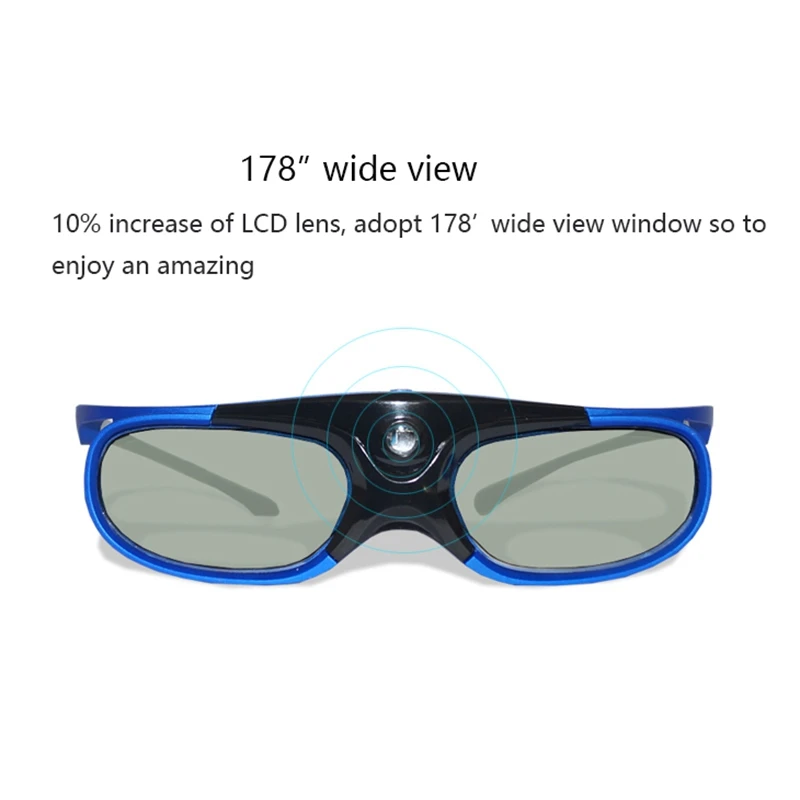 Rechargeable DLP Link 3D Glasses Active Shutter Eyewear for Xgimi Z3/Z4/Z6/H1/H2 Nuts G1/P2 BenQ Acer & LINK Projector | Электроника