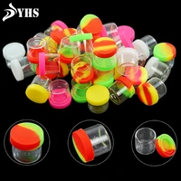 100pcs hot food grade non stick dab glass jars wax container 6ml jars dab concentrate container bottle