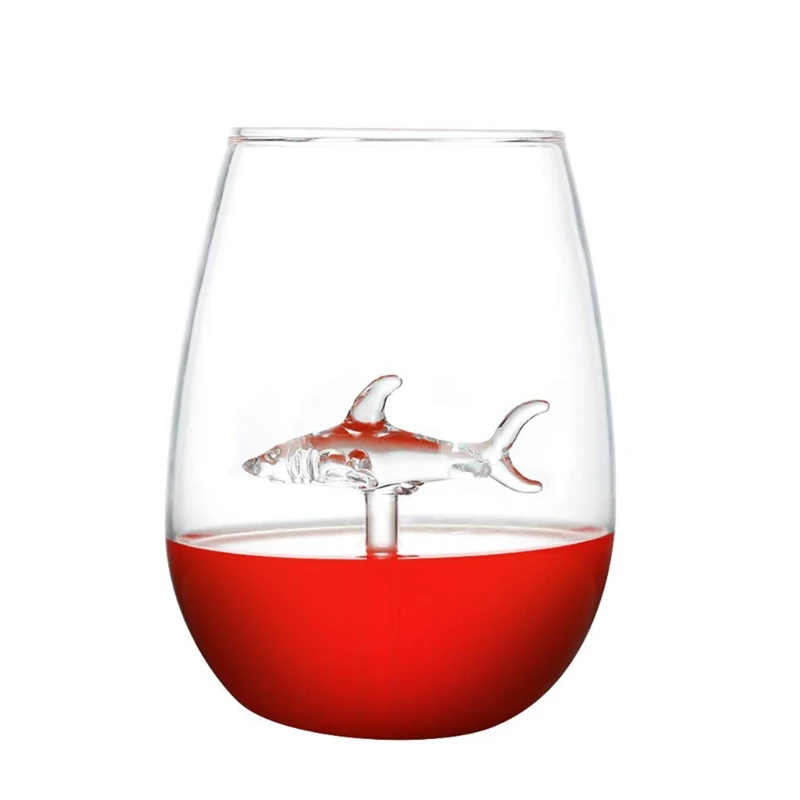 

Shark Wine Glass Cup European Crystal Red Wine Cup Wedding Party Gift High Boros