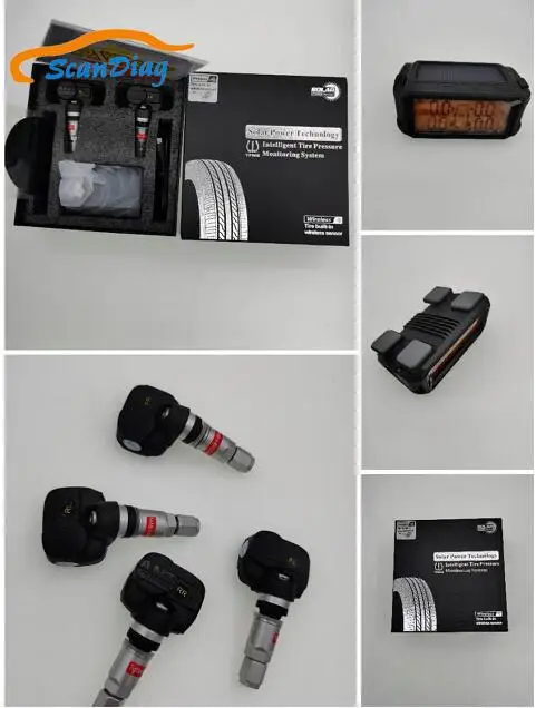 Беспроводная автомобильная система контроля давления в шинах с солнечной