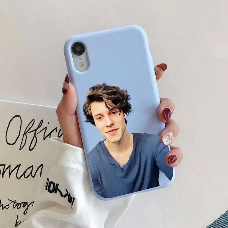 

Pop singer Shawn Mendes Phone Case Soft Solid Color for iPhone 11 12 13 mini pro XS MAX 8 7 6 6S Plus X XR