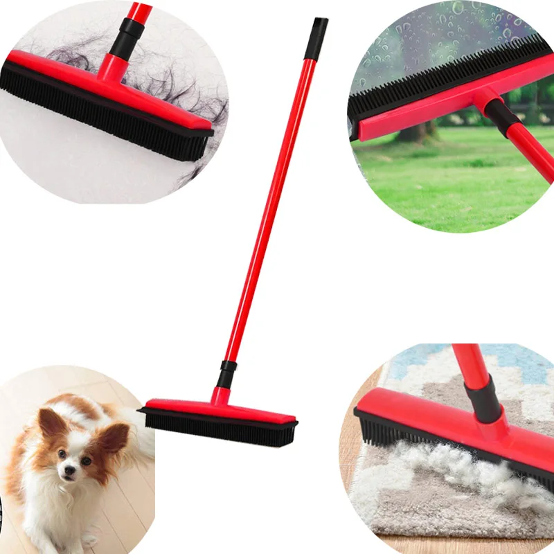 

Floor Hair broom Dust Scraper & Pet rubber Brush Carpet carpet cleaner Sweeper No Hand Wash Mop Clean Wipe Window tool