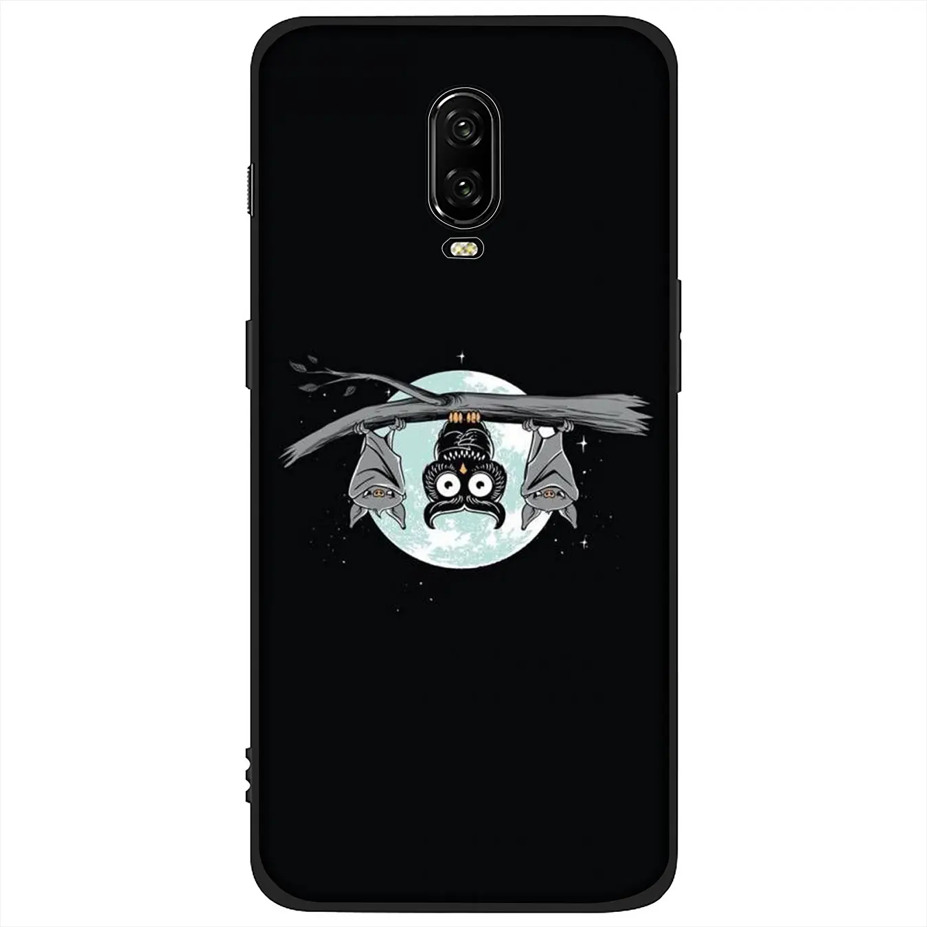 IYICAO милый мягкий Силиконовый ТПУ черный чехол для телефона OnePlus 7T 7 Pro 6T 6 5T 5 One Plus 7Pro
