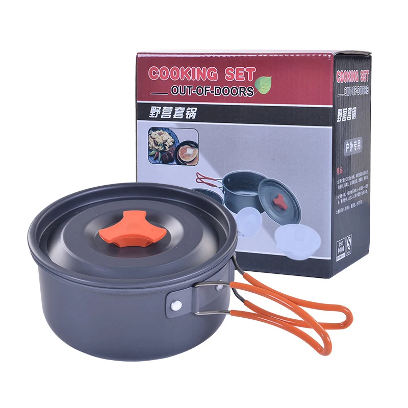 8 шт./компл. на 1 2 человека уличная посуда кастрюля из алюминиевого сплава набор