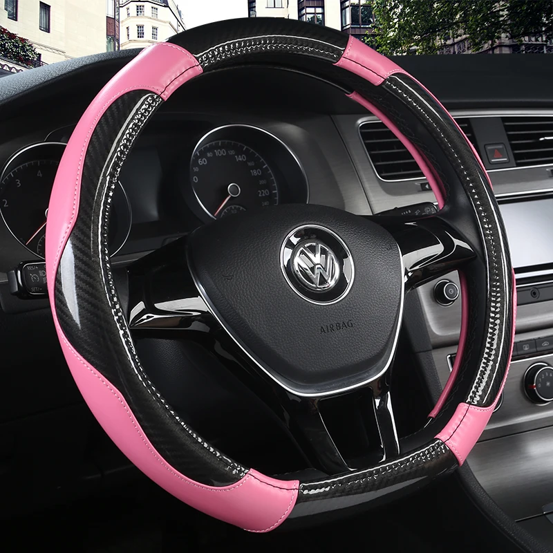 

D Shape Car Steering Wheel Cover PU Leather For Nissan Qashqai J11 Nissan X-trail T32 Golf 7 Tiguan 2019 2020 Kia Optima K5 2021