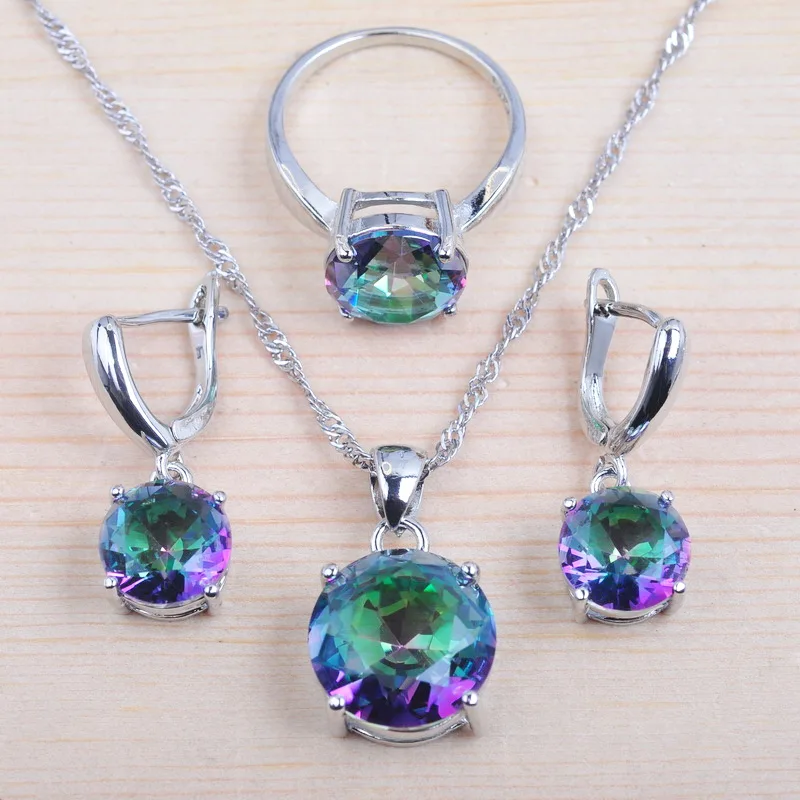 Свадебный комплект ювелирных изделий с украшением в виде кристаллов Свадебные