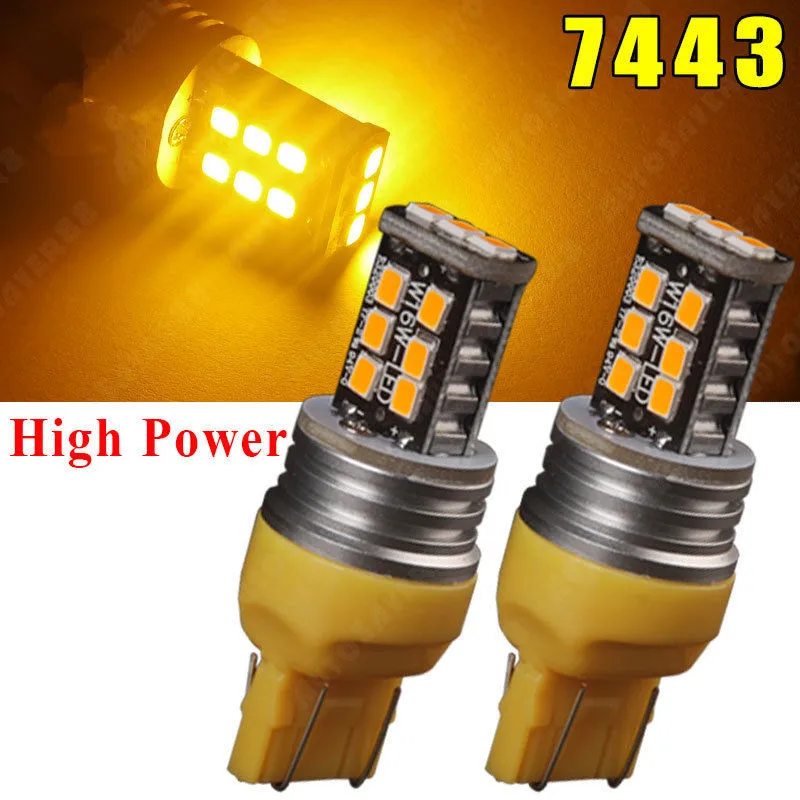 2 шт. Автомобильные светодиодные стоп светильник лы T20 7443 W21/5W 7440 W21W 15 SMD 2835 12