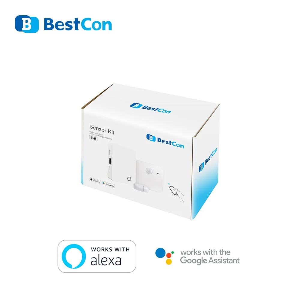 

Комплект датчиков Broadlink BestCon, Беспроводная сигнализация и система безопасности для умного дома, пульт дистанционного управления для телефо...