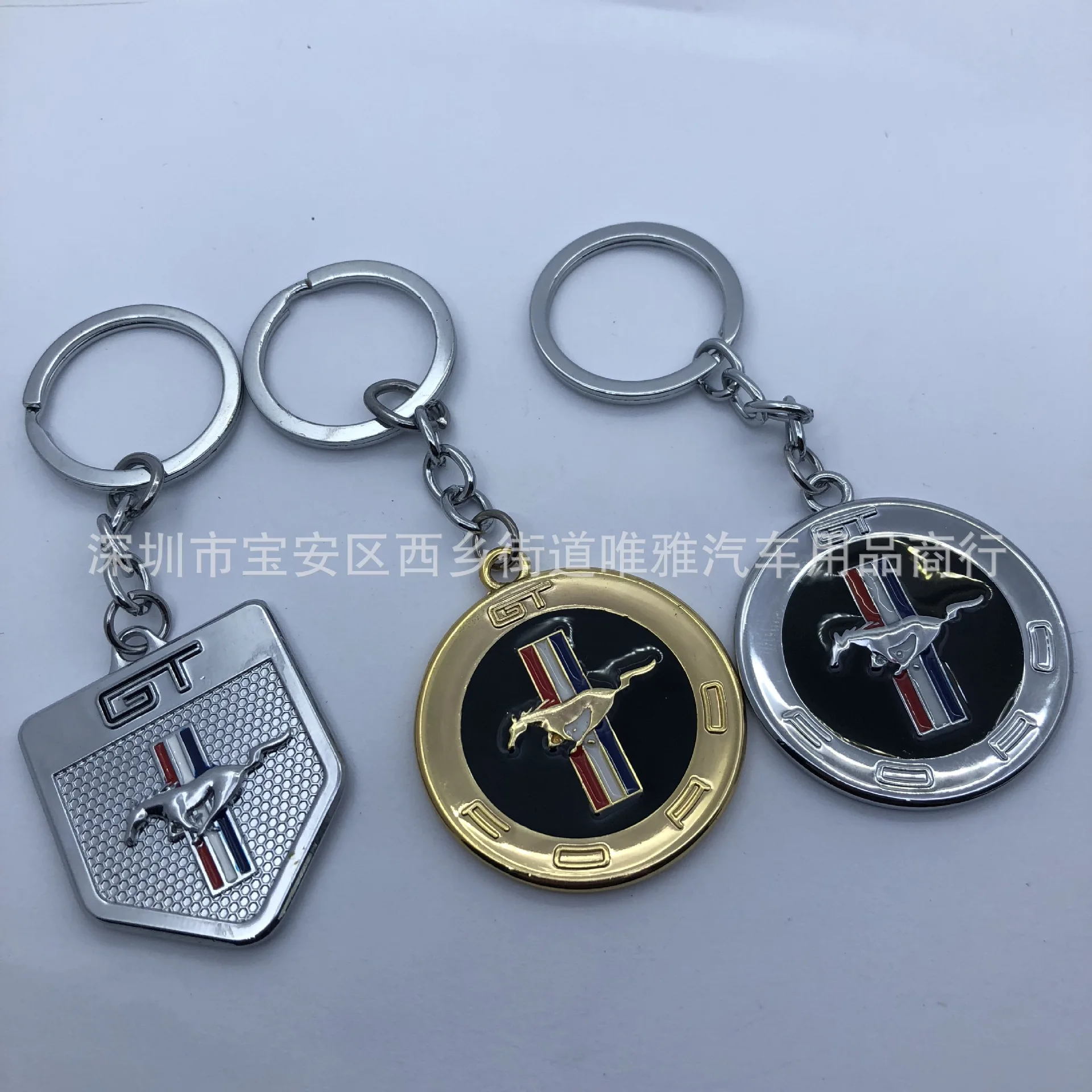 Металлический 3d-брелок для автомобиля брелок с эмблемой бегущей лошади ключей Ford