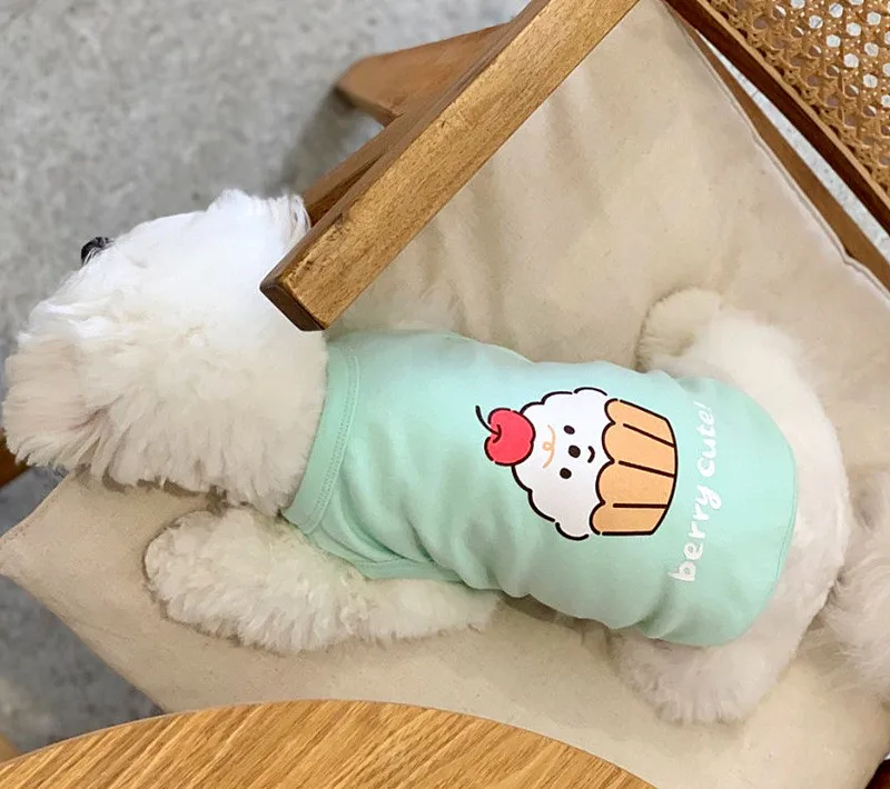 

Puppy Dog Clothes Vest T-shirt Cute Pet Puppy Summer Vest Small Dog Dogs Clothing for Small Apparel Cotton T Shirt Apparel