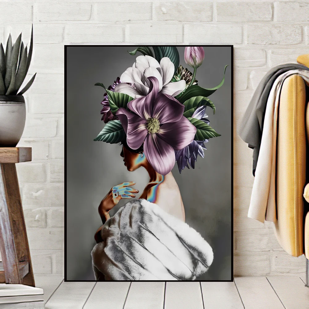 

Wall Art Decor Canvas painting Pictures Vintage Poster and Prints paintings Retro Art Fashion Women Poster for living room