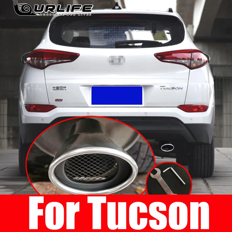 

AX Exhaust Muffler Tip For Hyundai Tucson ix35 For Kia Sportage 2011-2019 TailPipe Tailpipe Finisher End Trim Mufflers Tip Cover