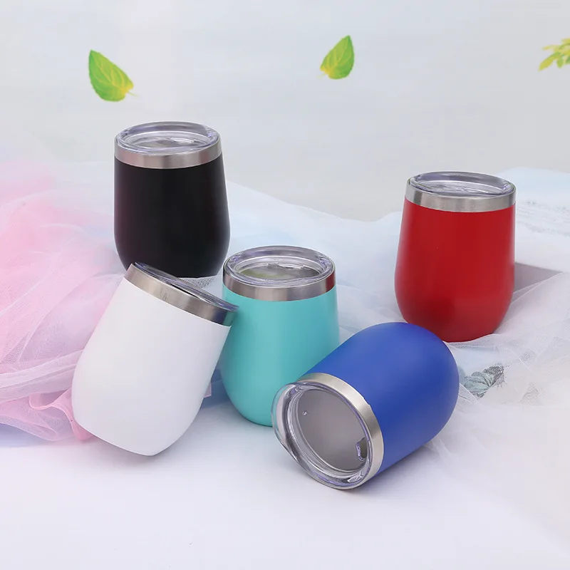 Online Edelstahl Wein Gläser 12 UNZEN Vakuum Kaffee Tassen Vakuum Thermos Tasse Tumbler Ei Tassen Großhandel Bier Champagner Wasser Flaschen