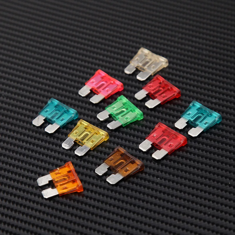 POSSBAY 10 шт. лезвия автомобиля мотоцикла предохранители с тестером набор