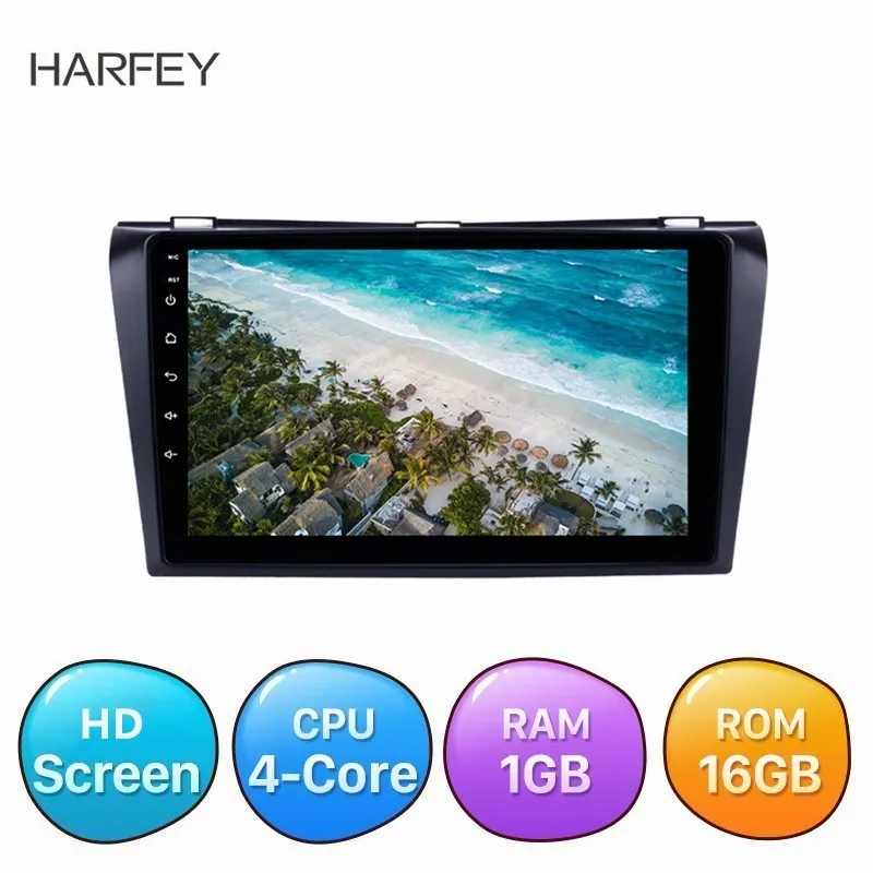 Головное устройство Harfey для Mazda Android 8 1 стерео радио 2Din GPS поддержка Wi Fi FM SWC камера