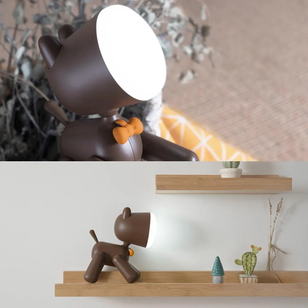 Светодиодная лампа JOYLOVE для щенков Настольный светильник белого цвета с USB