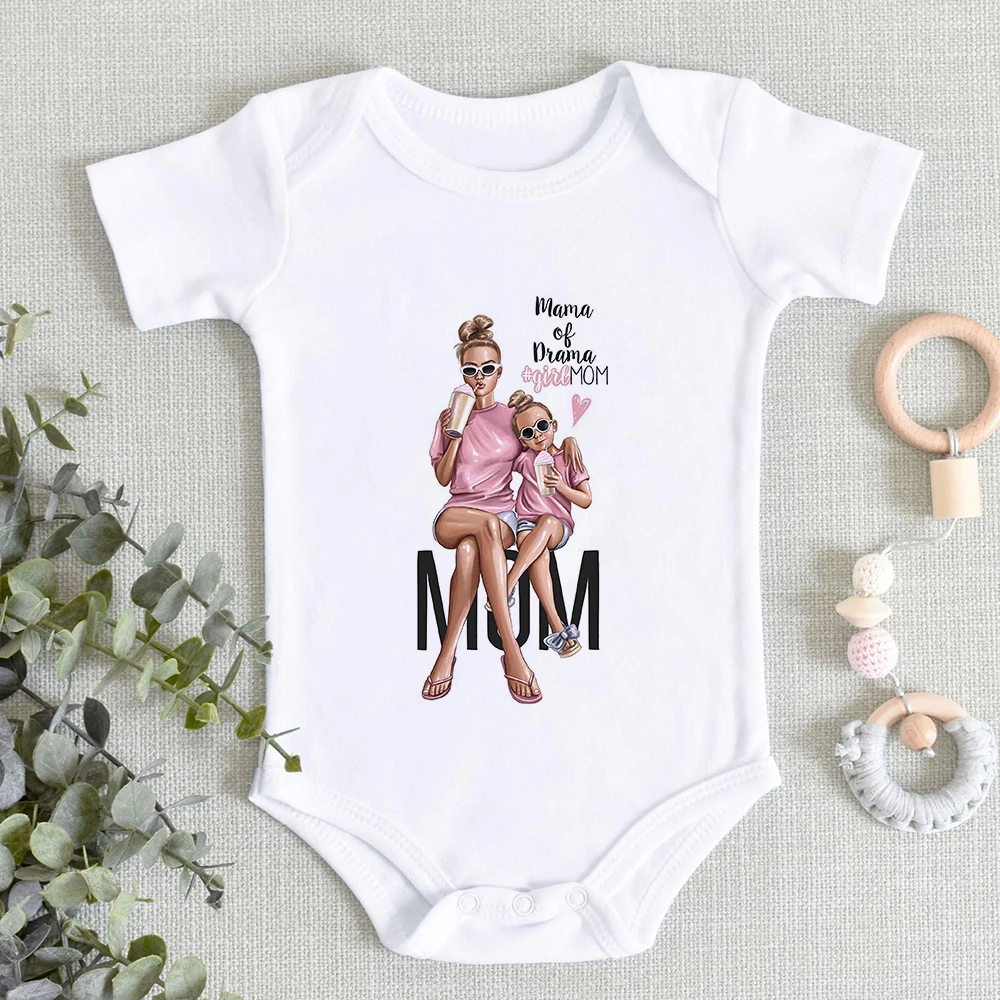Ropa de beb&eacute; para ni&ntilde;a, monos para ni&ntilde;o de 0 a 24 meses, body Harajuku de una pieza, disfraz de Super mam&aacute; para reci&eacute;n nacido, Ropa Infantil-0
