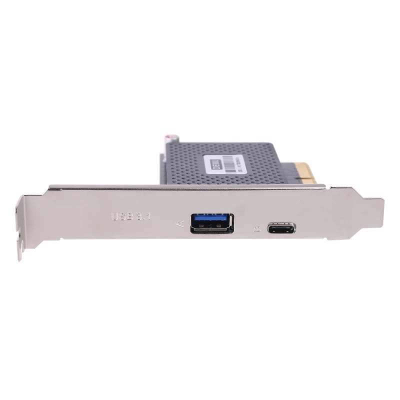 

11UB 10Gb/s PCI Express PCIe to USB Type A Type C Riser Card Adapter with SATA 15 Pin Power Connector