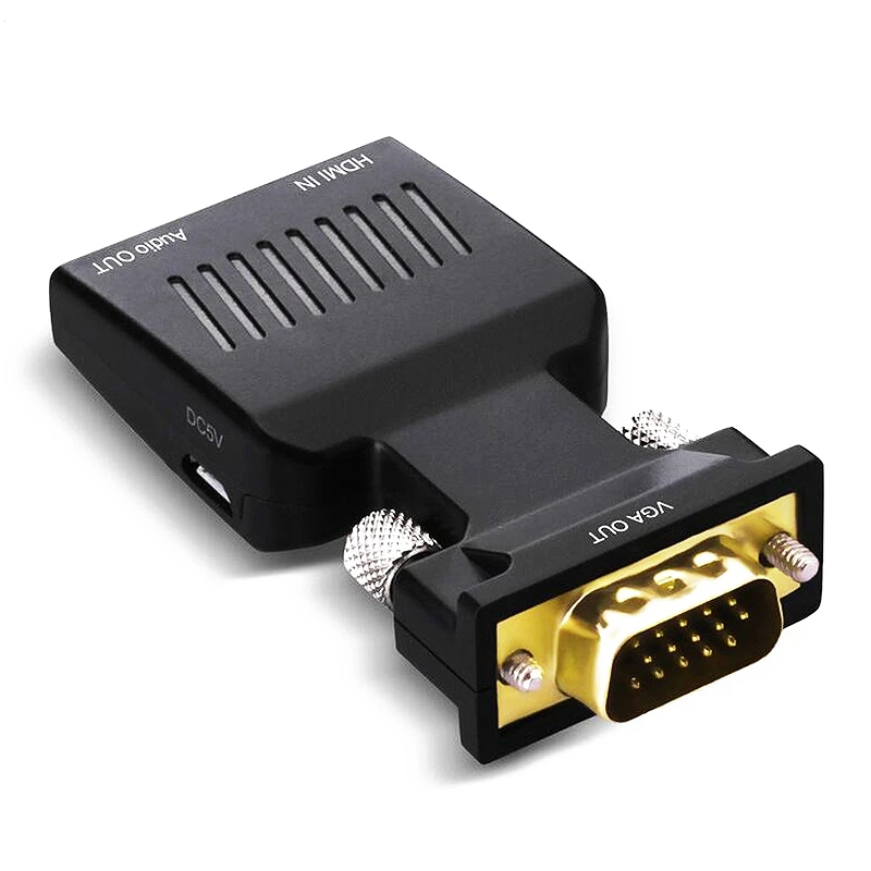 HDMI Женский VGA Мужской конвертер с аудио адаптером поддержка 1080P выход сигнала |