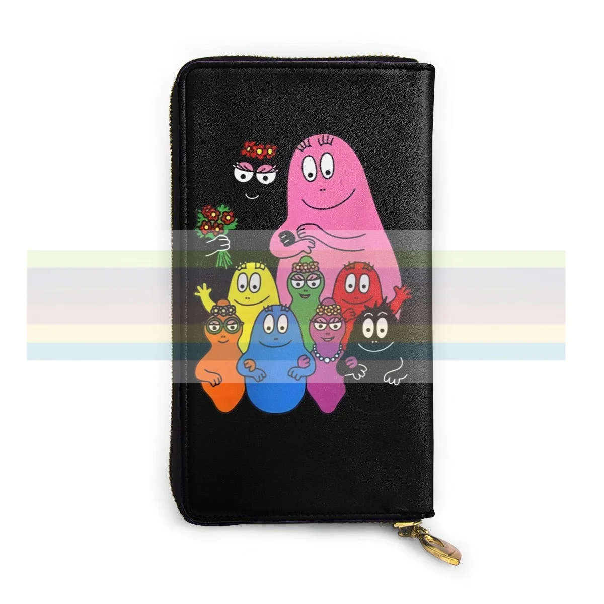 

CafePress Barbapapa Family , New men's and women's smart leather wallet credit card bank card bag. Long mobile wallet