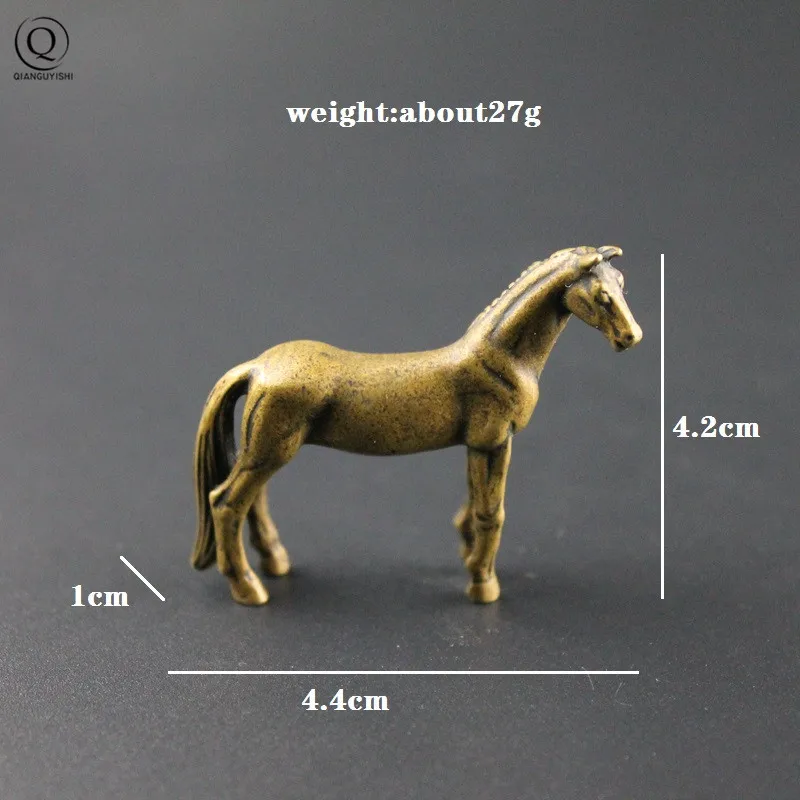 Ручная работа медь латунь брелок лошадь животных цепочка для ключей женщин Сумка