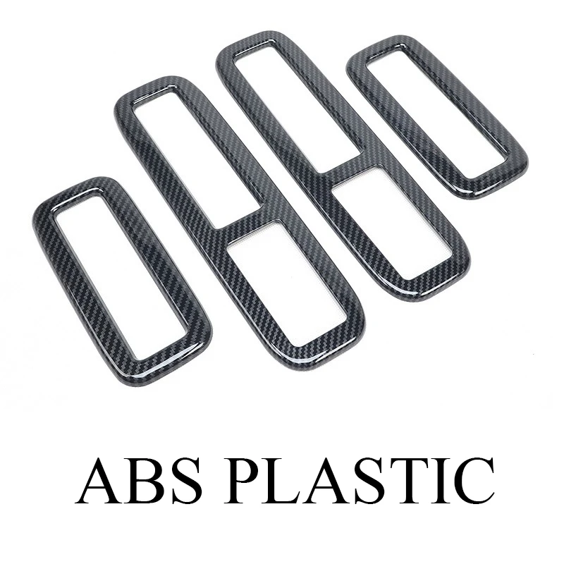 ABS set 4 шт. хромированные накладки на воздуховоды в потолке для Mitsubishi Pajero IV Мицубиси Паджеро 4 2008- год - Название цвета: ABS set