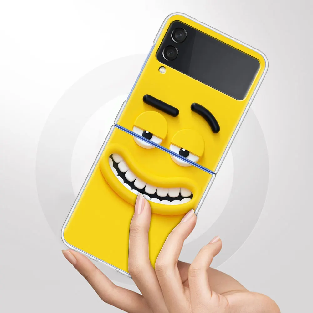 Чехол для Samsung Galaxy Z Flip 3 5G Прозрачный жесткий чехол сотового телефона ZFlip3