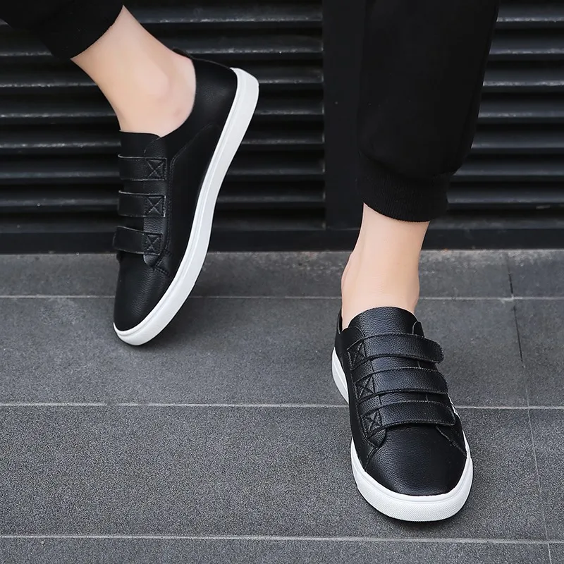 Мужские кожаные повседневные туфли классические модные мужские кроссовки на