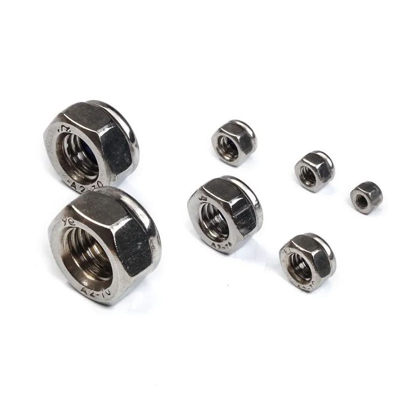 ZENHOSIT 170 шт./компл. нейлоновые фиксирующие гайки M3/M4/M6/M8/M10/M12 Метрическая резьба из