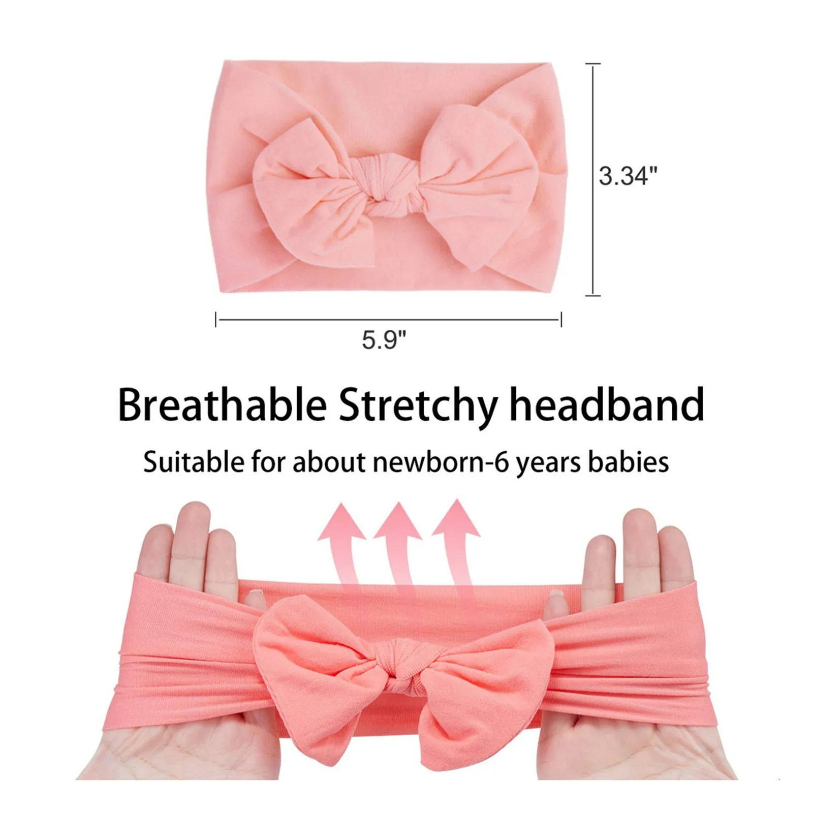

16pcs baby headband bow tie headband for girls soft nylon headband newborn baby toddler hair accessories spring and summer