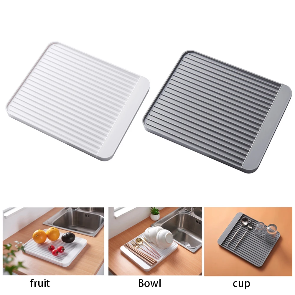 

New Water Drying Dishes Tray Drainer Kitchen Vegetable Fruit Draining Basket Storage Multifunctional Kitchen Storage Rack A01
