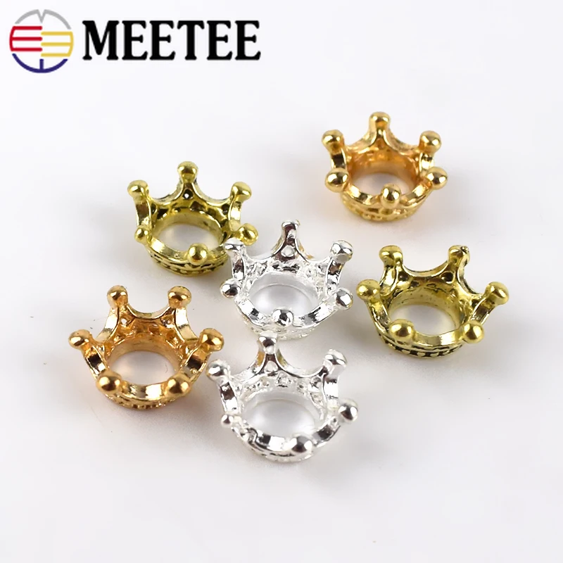 Meetee 40 шт. 12x13 мм Корона для девочек ювелирные изделия волос пряжка аксессуары