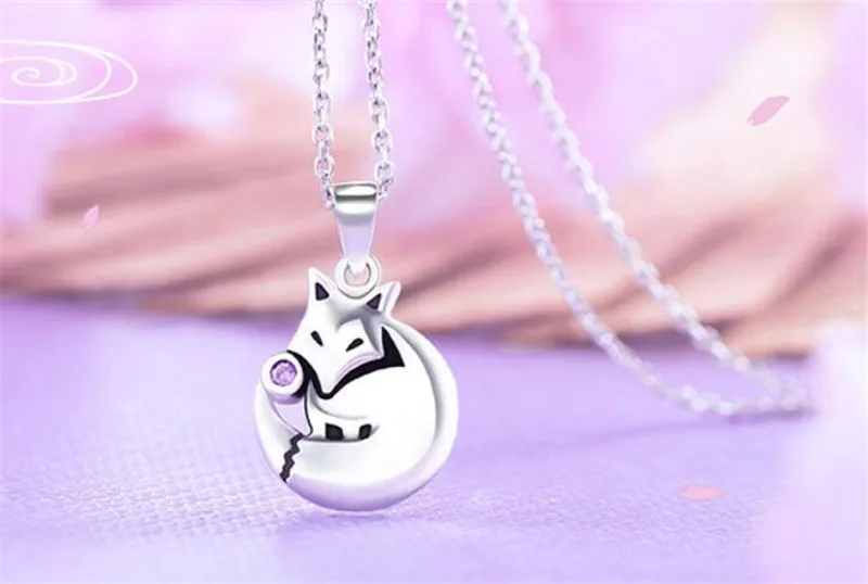Anime Kamisama Love Kiss Tomoe Fox Pendant Necklace 925 Christmas Gift Halloween Cosplay | Украшения и аксессуары