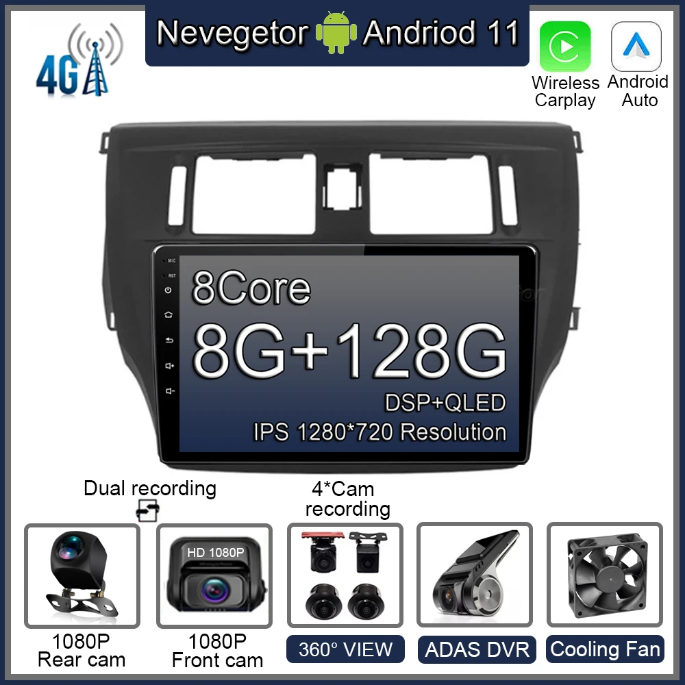 

8+128G Android 11 For Great Wall Voleex Tengyi C30 2012-2014 Car Radio Multimedia Video Player GPS Navigation NO DVD 2 Din
