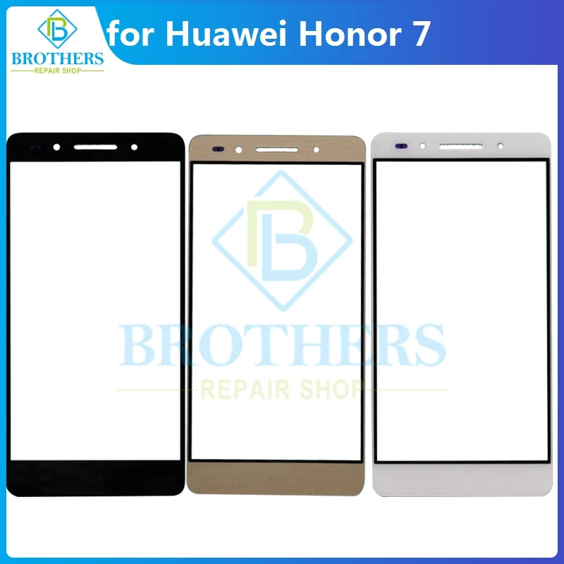 

For Huawei Honor 7 Front Touch Glass Lens for Honor7 Touch Screen Glass Front LCD Glass Lens Touch Panel Phone Replacement Top