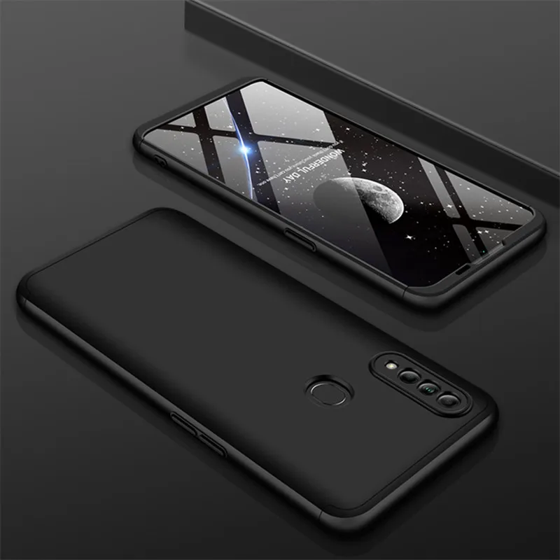 

Oppo A31 2020 CPH2015 Case 360 Degree Protector Full Body Case for Oppo A31 A8 A31T A31U A31C Shockproof Cover + Glass Film