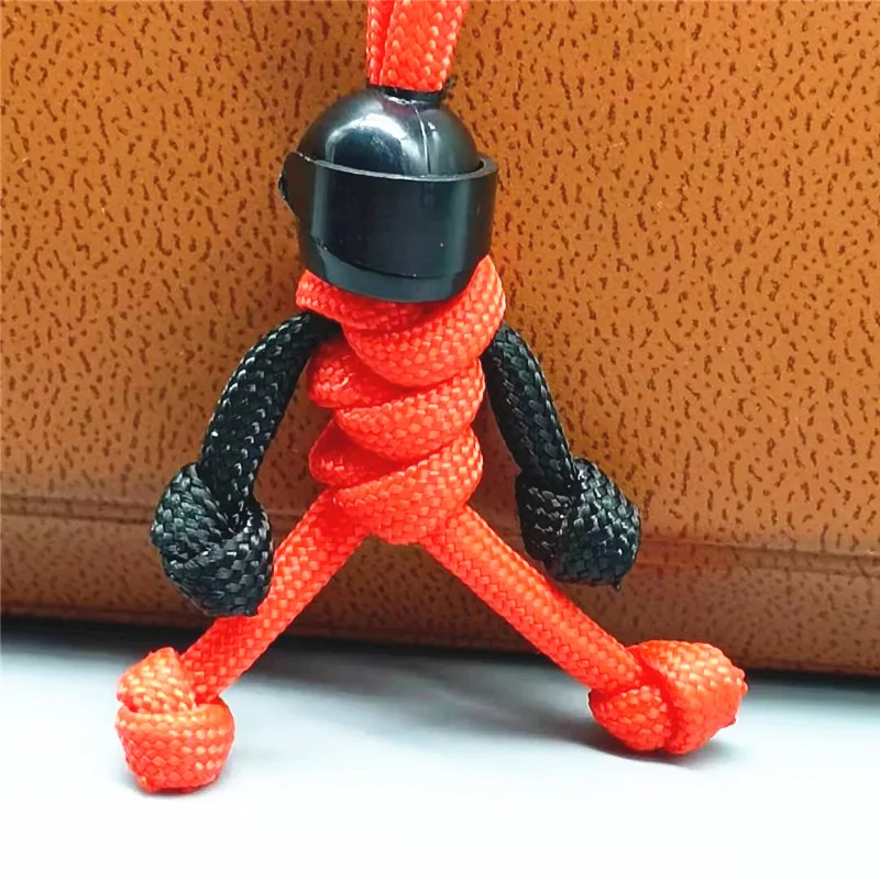 Брелок для ключей милый конструктор байкер шлем подвеска плетеная веревка