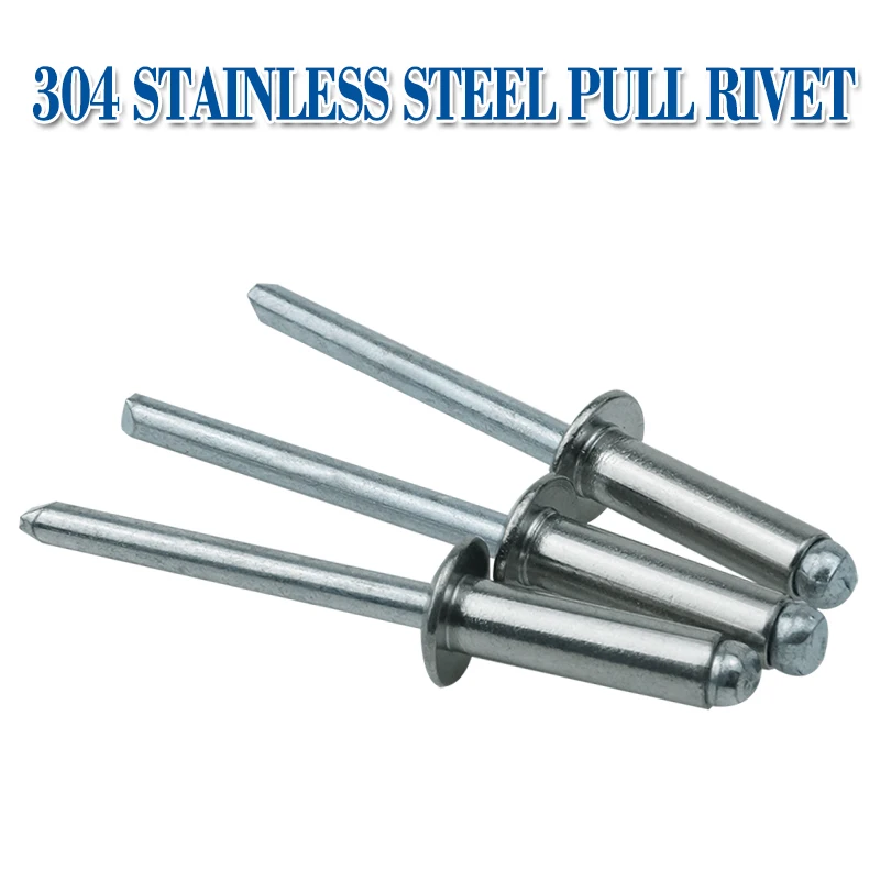 LUHUICHANG M3.2 Нержавеющая сталь Грибок Винт Вытяжной Ривет Сломанный Мандриль Слепая Гвоздь Всплывающий Ривет Самозапирающийся Ривет Мебель.