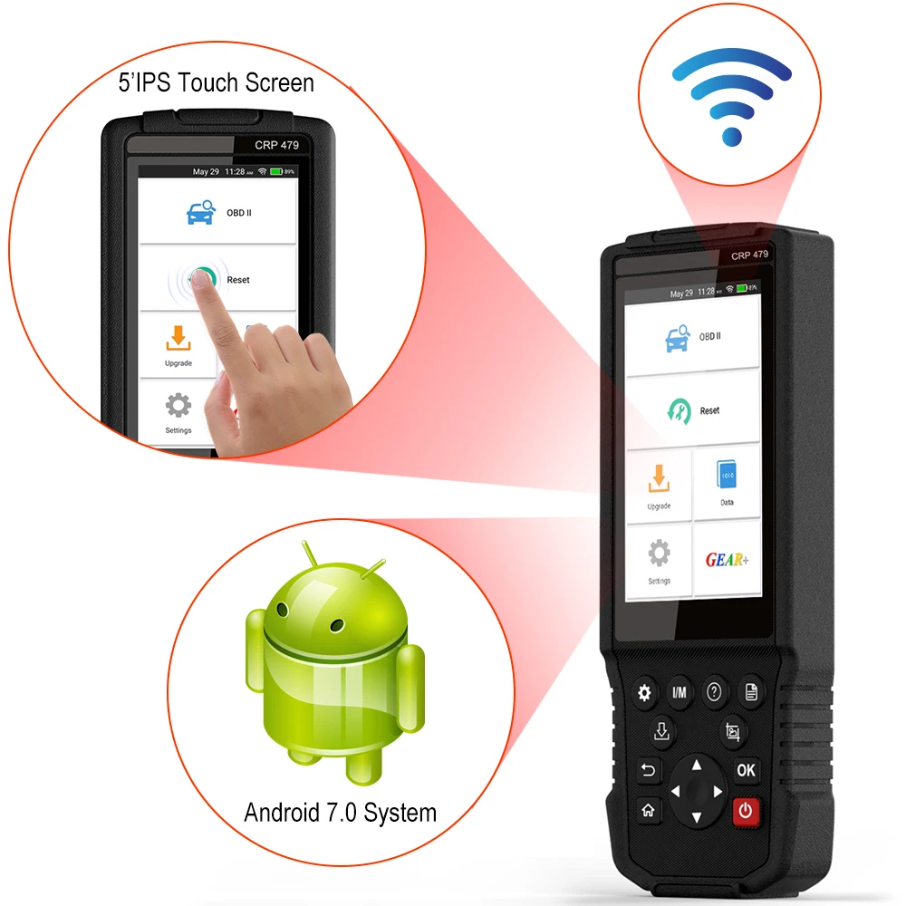 Launch X431 CRP479 Wifi OBD2 считыватель кодов ABS DPF IMMO сброс масла OBD 2 Автомобильный сканер launch OBD2 сканер автомобильный диагностический инструмент