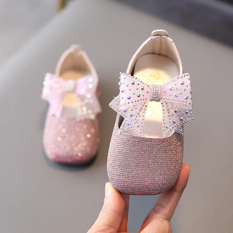 Skoex Children Flats 2020 New Girls Casual Princess Shoes Baby Fashion Available Bows Ballerina Slip-on Wedding Party Dress Shoe | Детская