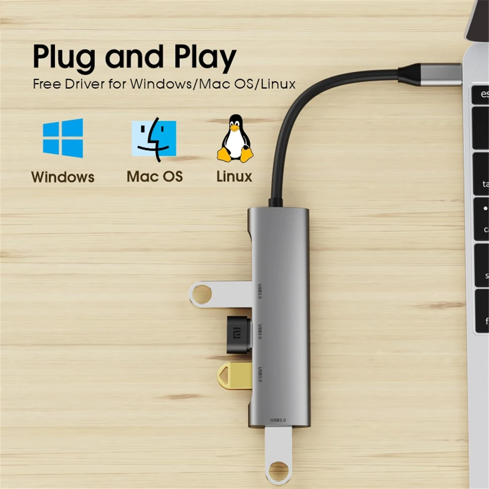vothoon usb c hub адаптер с 4 usb портами для за
