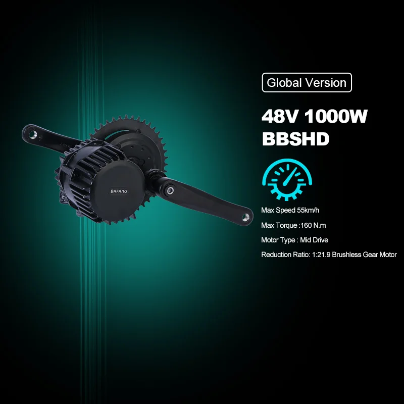 Электрический велосипед Bafang 8FUN BBSHD 48 в 1000 Вт комплект электродвигателя Ebike G320.1000W