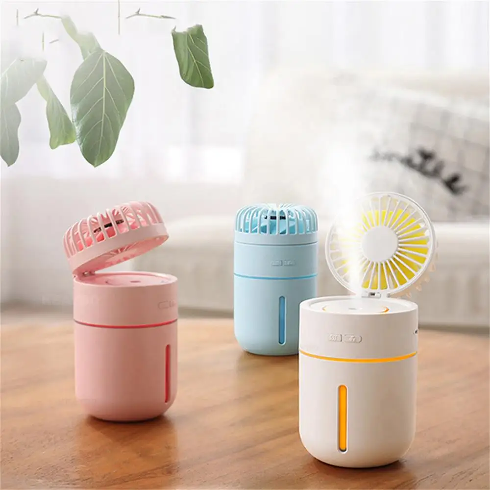 

Два в одном, вентилятор для увлажнителя, настольный охлаждающий мини-вентилятор с распылителем воздуха и регулируемым удобным увлажнителе...