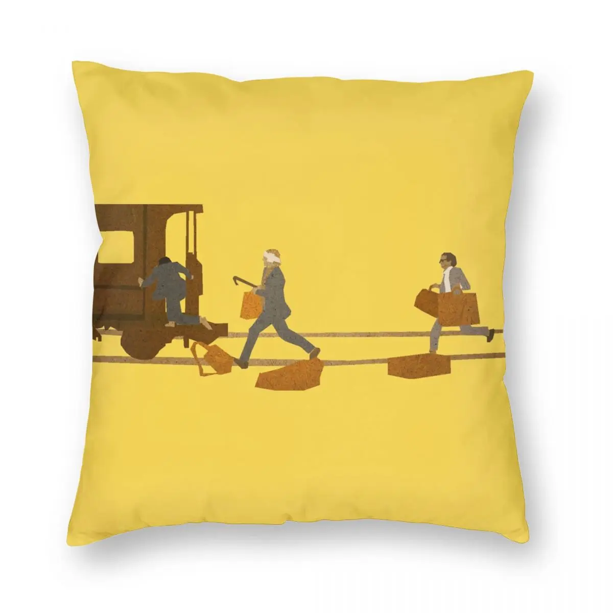 Поезда квадратная подушка чехол полиэстер Лен бархат креативный на молнии Декор