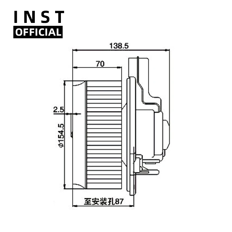 

Air Conditioning Fan AC A/C Blower Motor FOR CITY 09-10 12v