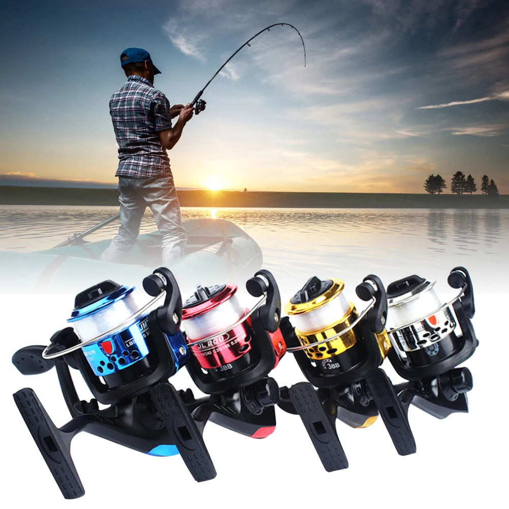 

Fishing Reels Small Reel Front Drag Spinning Reels 3BB 5.2:1 Feeder Coil Fishing Tackle Powerful Spinning Fishing Reels