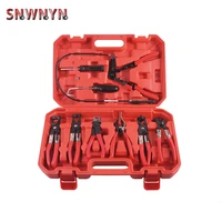 9pcs hose clamp ring plier clip set flexible cable plier swivel jaw tool remover auto hand tool set for car