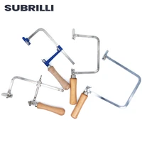subrilli steel frame coping saw handle adjustable frame sawbow for woodworking craft jewelry u shape jig saw diy cutting tool